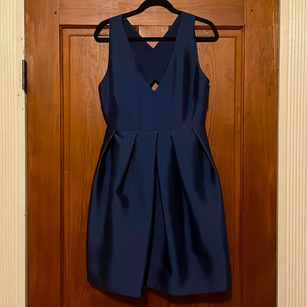 Erin Fetherston Cocktail Dress in Navy Blue w/ pockets